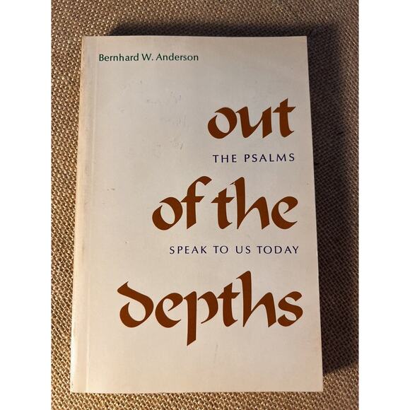 Out Of The Depths-The Psalms Speak to Us Today Paperback Book - Picture 1 of 6